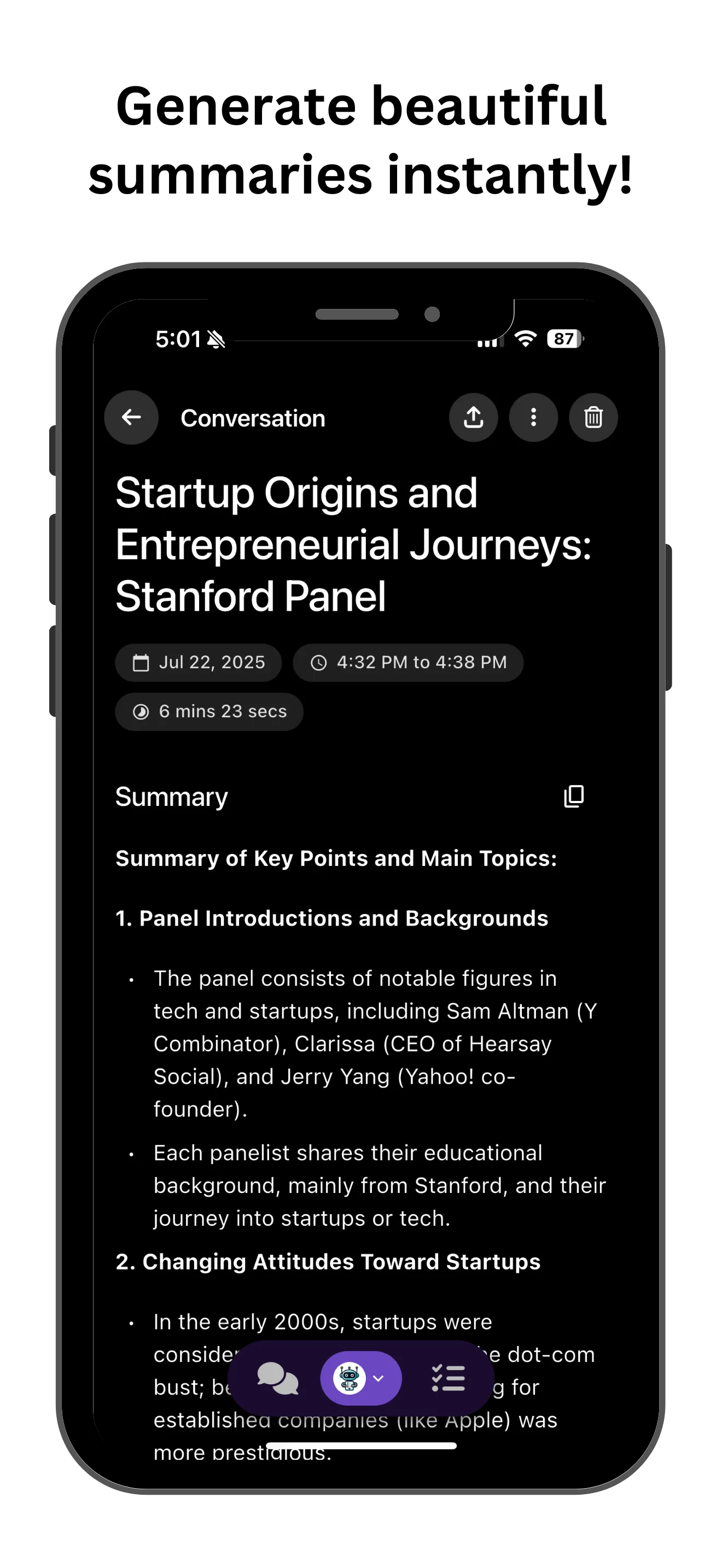 Omi AI - Smart Meeting Notes screenshot